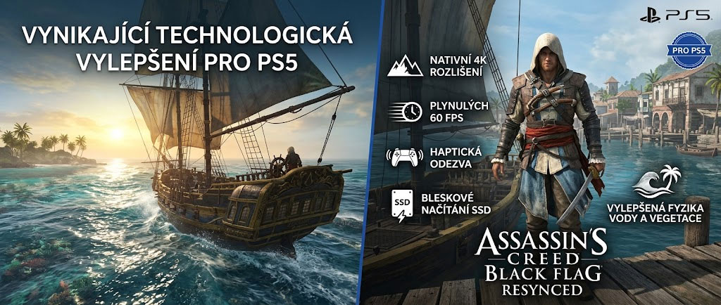 Assassins Creed Black Flag remaster na PS5