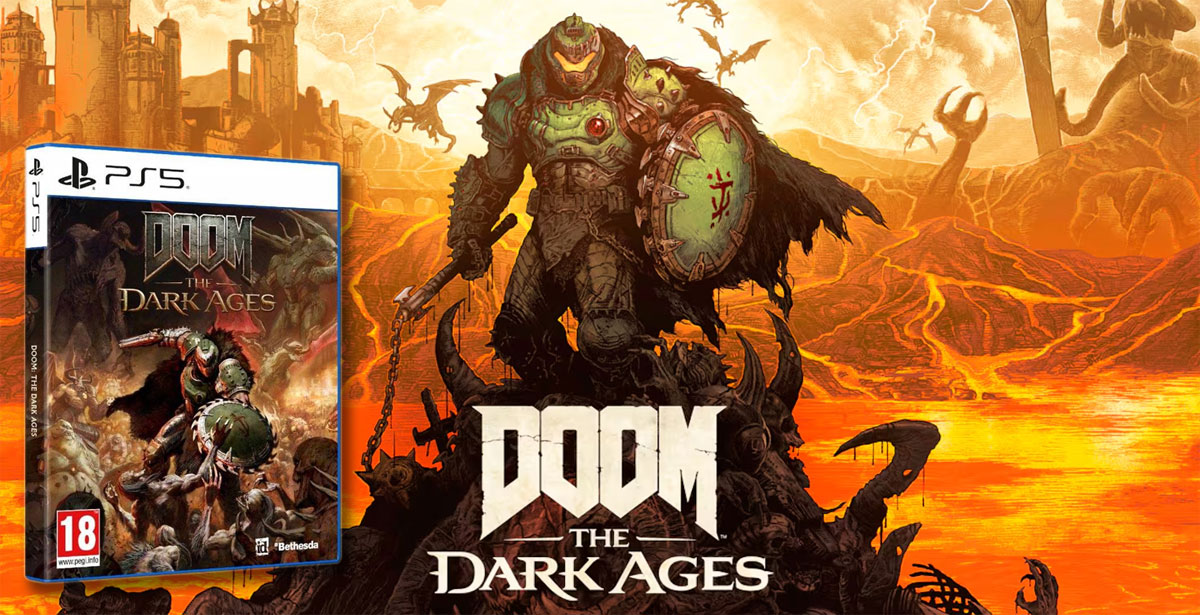 modernizovaná doomovská střílečka na PS5 - hra Doom the Dark Ages