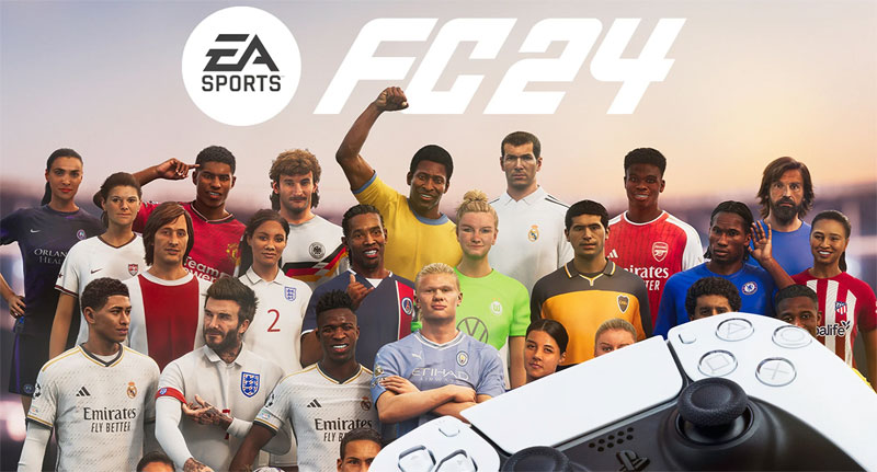 EA Sports FC 24 na Playstation 5 je nový fotbal nahrazující dřívější ukončenou FIFU EA Sports FC 24 na Playstation 5 je nový fotbal nahrazující dřívější ukončenou legendární FIFU