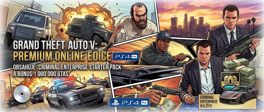 GTA 5 PS4 premium edice
