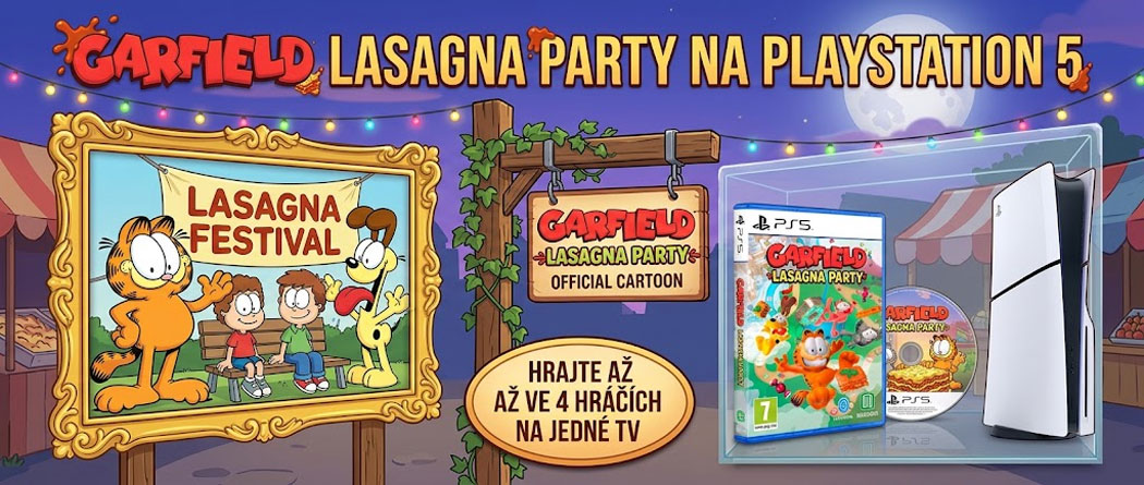 Garfield Lasagna Party PS5 hra až pro 4 hráče