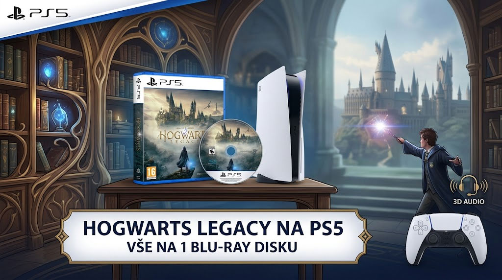 Hogwarts Legacy PS5 krabicová verze na blu-ray disku