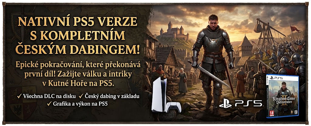 druhý díl Kingdom Come Deliverance na PS5 s českým dabingem druhý díl Kingdom Come Deliverance na PS5 s českým dabingem