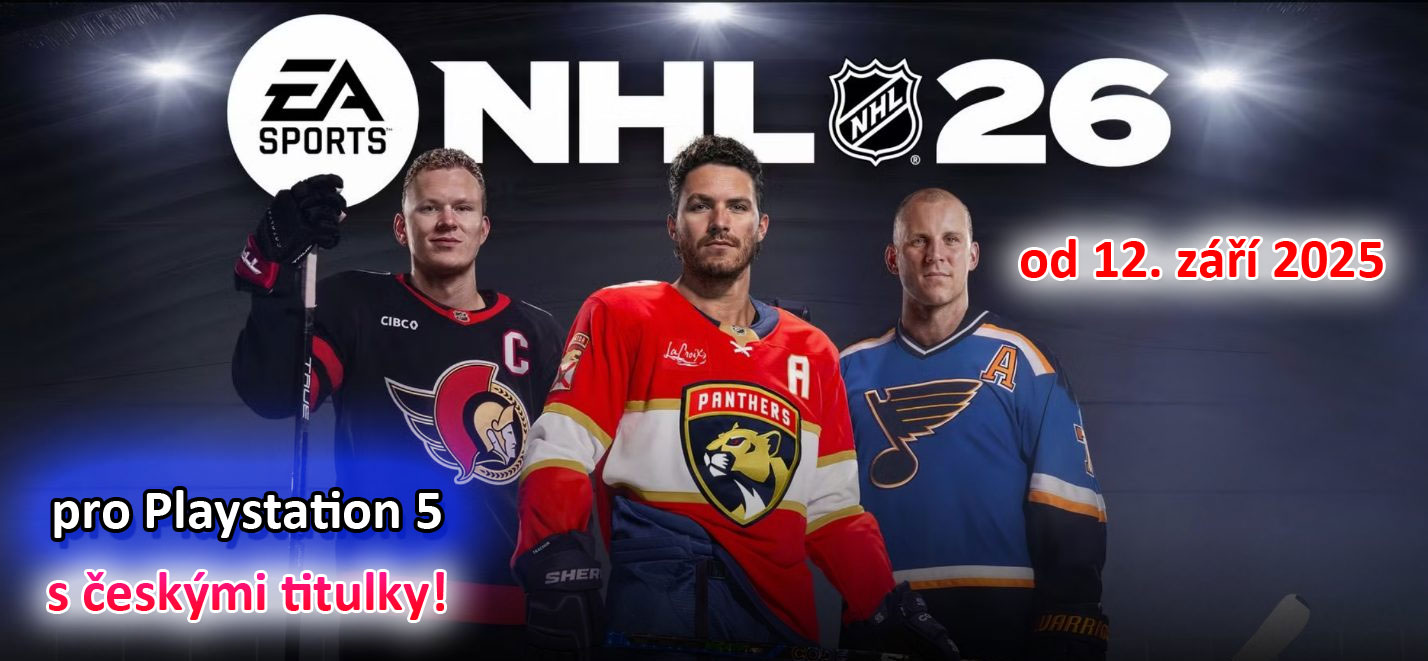 NHL 26 PS5 hra v češtině vychází 12.9.2025