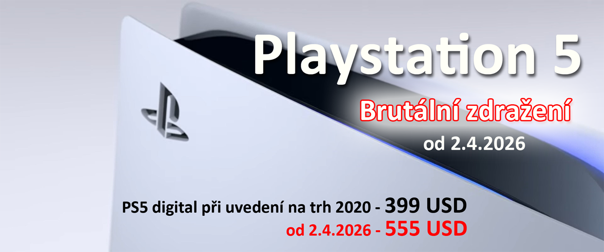 Playstation 5 brutálně zdražuje od 2.4.2026