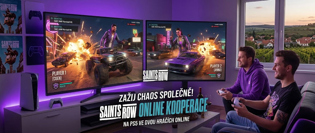Saints Row PS5 podporuje i online hraní ve dvou