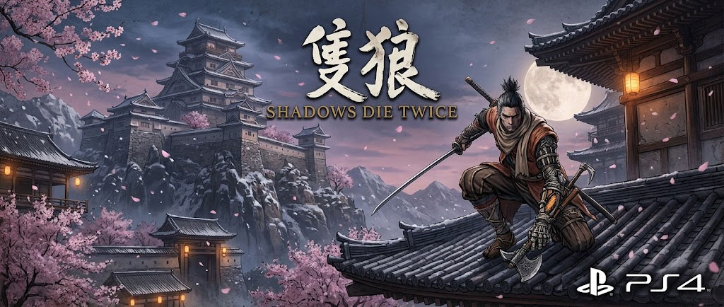 Sekiro je těžká japonská akční hra na PS4