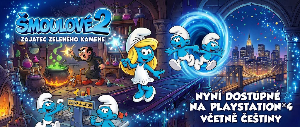 Šmoulové 2 Zajatec Zeleného Kamene PS4 hra v češtině