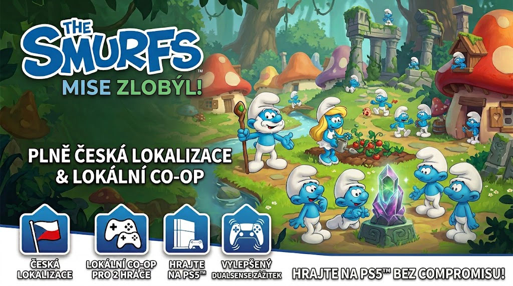 The Smurfs Mission Vileaf PS5 hra v češtině