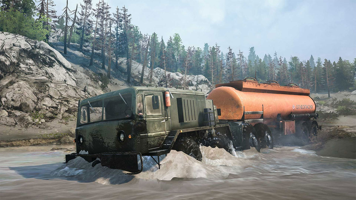 Spintires American Wilds hra na Playstation 4 s podporou volantu Spintires American Wilds hra na Playstation 4 s podporou volantu
