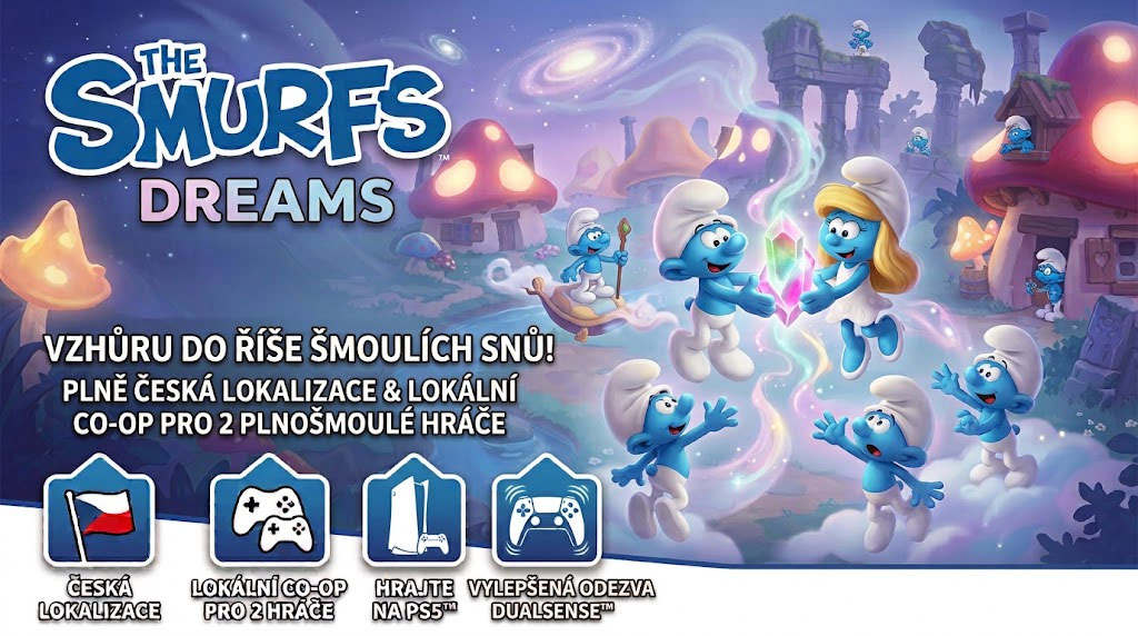 třetí díl Šmoulů na PS5 v češtině třetí díl Šmoulů na PS5 v češtině