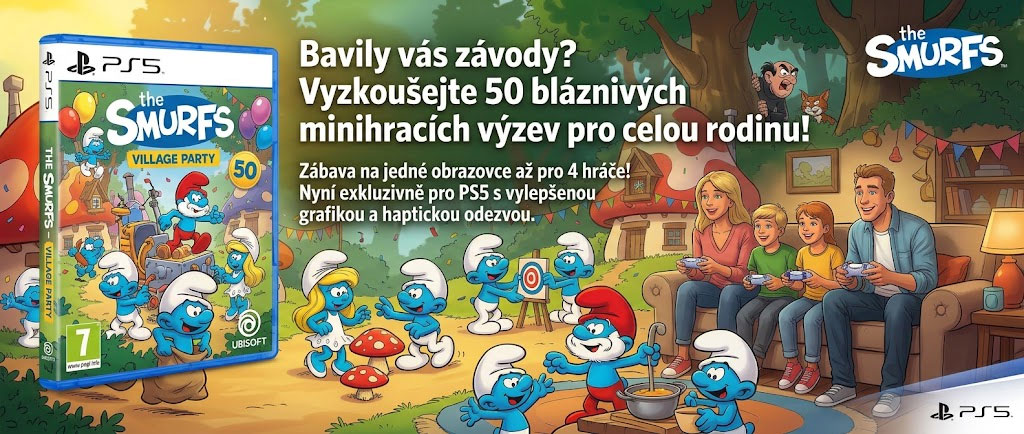 The Smurfs Village Party PS5 - 50 miniher se Šmouly