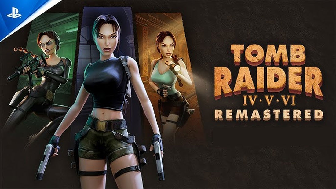 Tomb Raider IV-VI Remastered Starring Lara Croft PS4 herní balíček tří her na Playstation 4