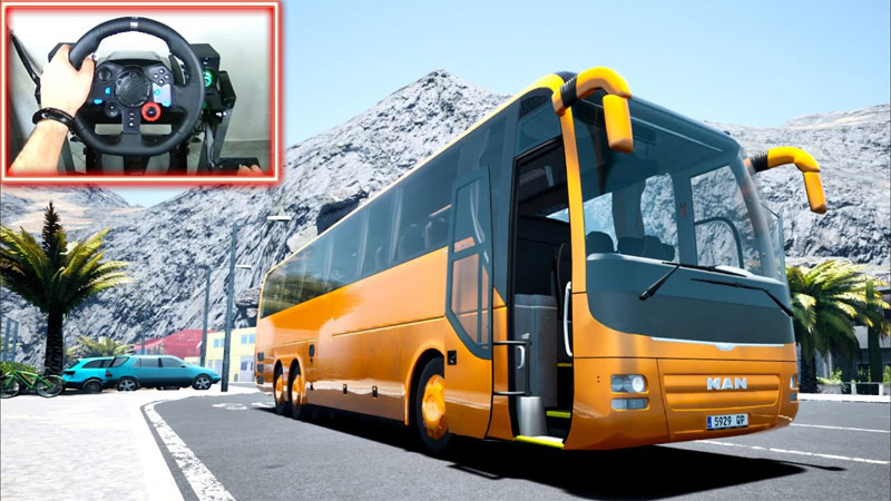 Tourist Bus Simulator hra na Playstation 5 s podporou ovládání volantem Tourist Bus Simulator hra na Playstation 5 s podporou ovládání volantem