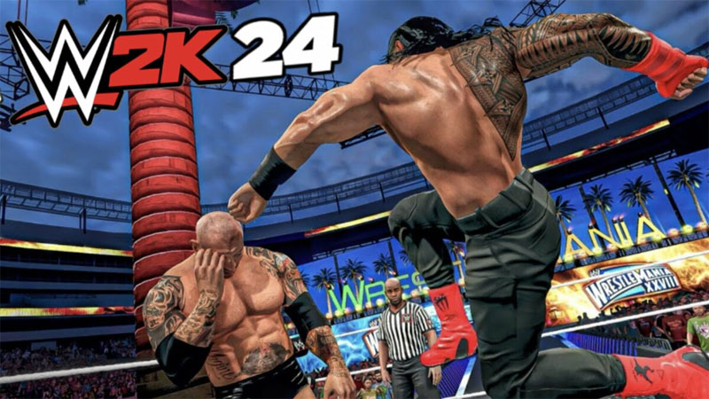 WWE 2K24 wrestling na Playstation 5 WWE 2K24 wrestling na Playstation 5