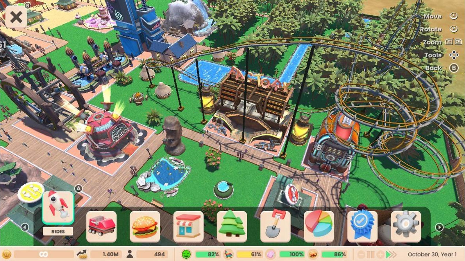 RollerCoaster Tycoon Adventures Deluxe PS4