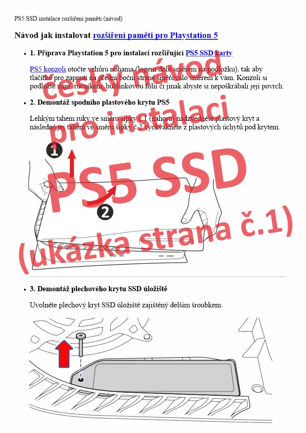 500GB SSD karta pro Playstation 5 (záruka 5 let)