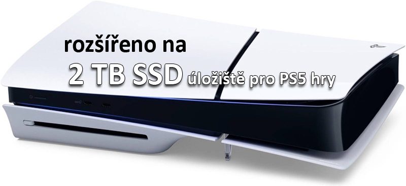 Sony Playstation 5 Slim 2TB SSD (rozšířeno o 1TB) + PS5 hra zdarma