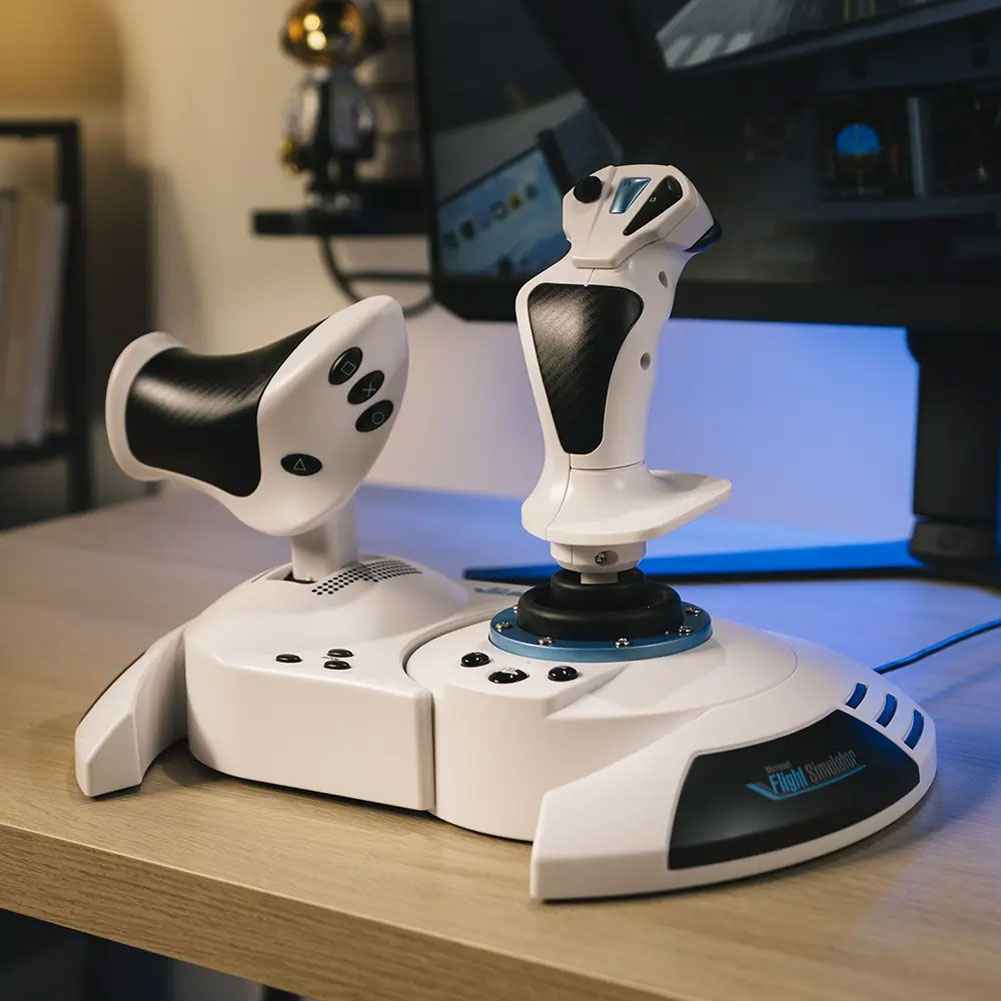 Letecký joystick Hotas 5 s oficiální Playstation 5 a PS4 licencí