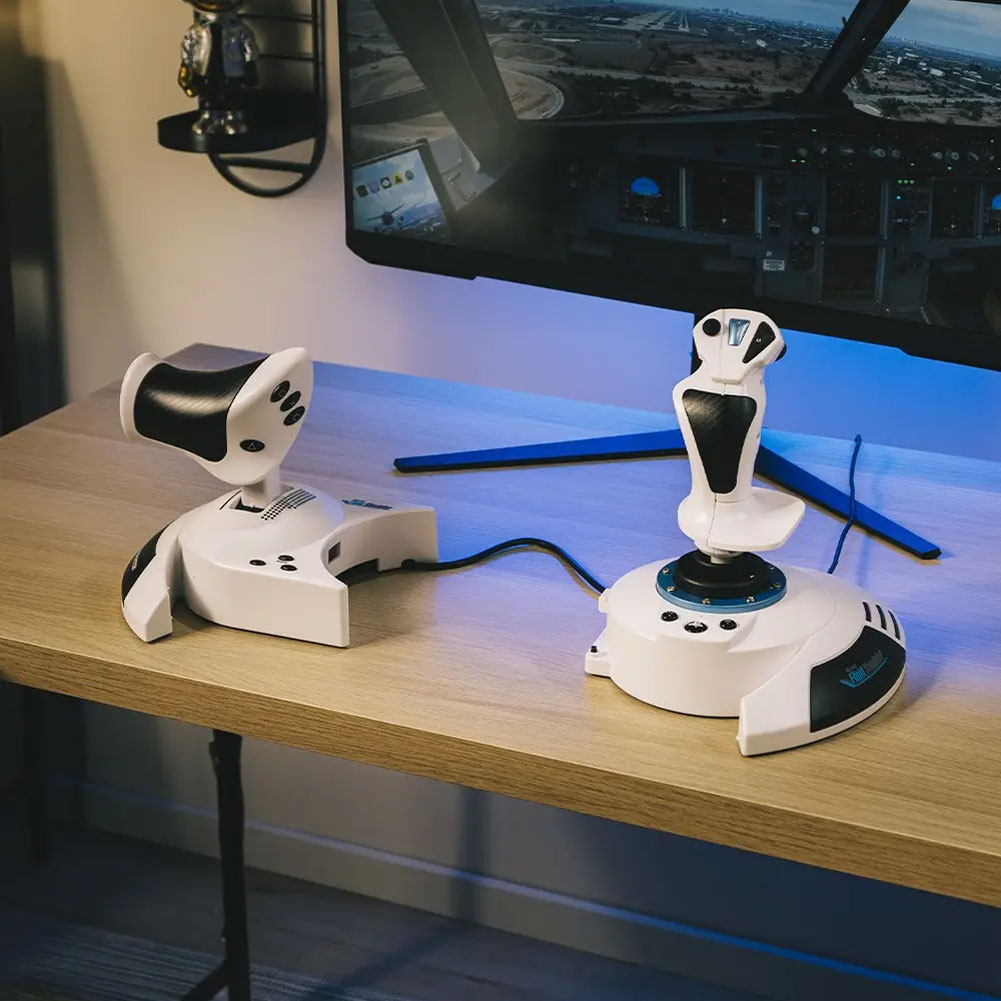 Letecký joystick Hotas 5 s oficiální Playstation 5 a PS4 licencí