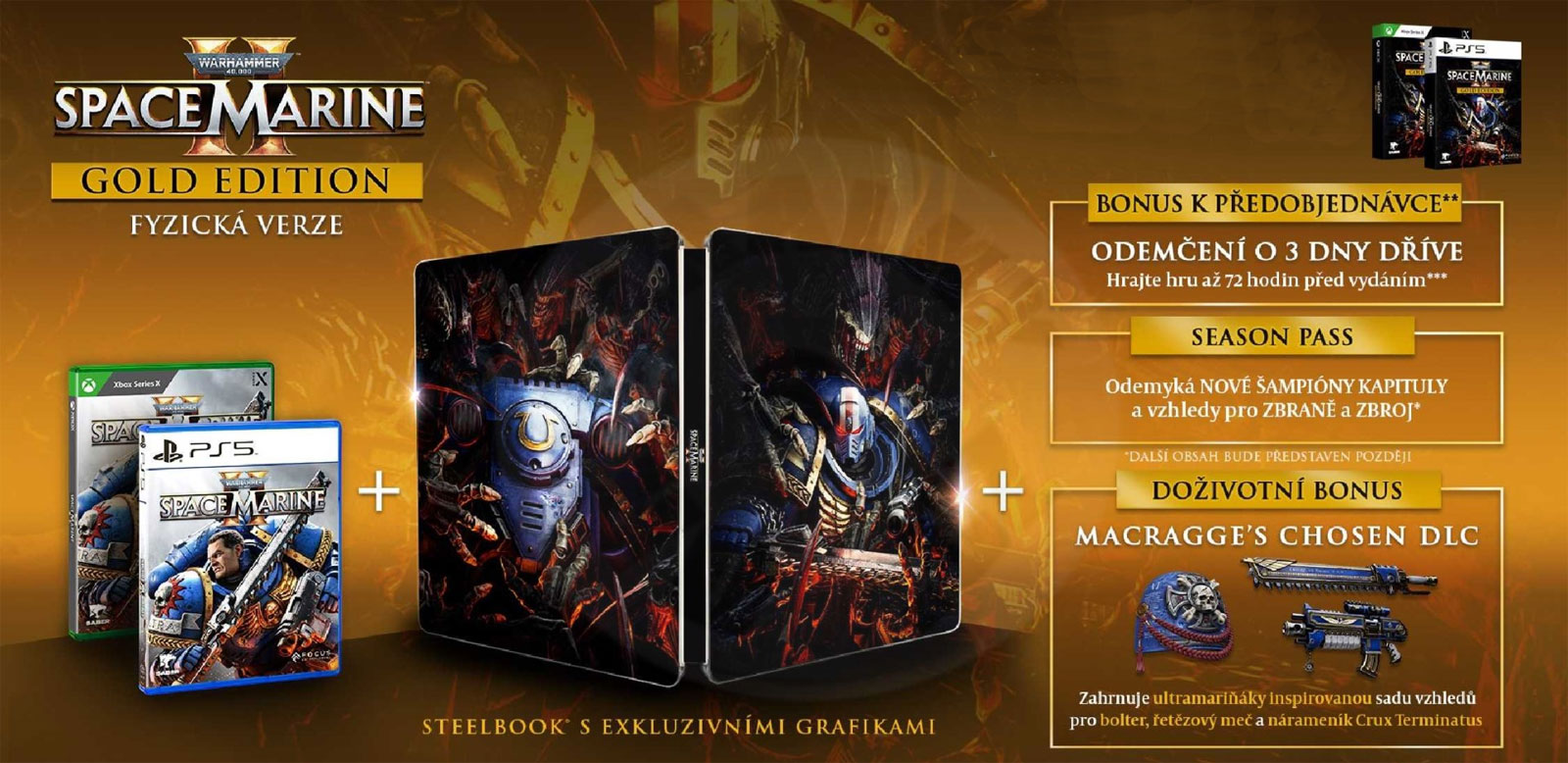 Warhammer 40,000: Space Marine II Gold PS5 CZ