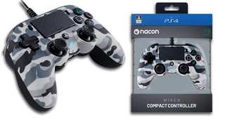 Ovladač na PS4 - wired army grey cammo
