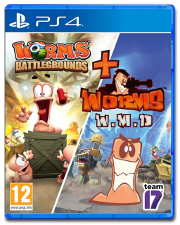 Worms Battlegrounds + Worms WMD Double Pack PS4