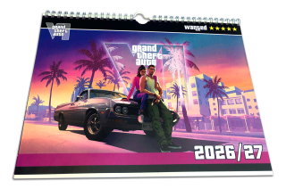 GTA 6 fotokalendář (2027) – 15 listů, křídový papír