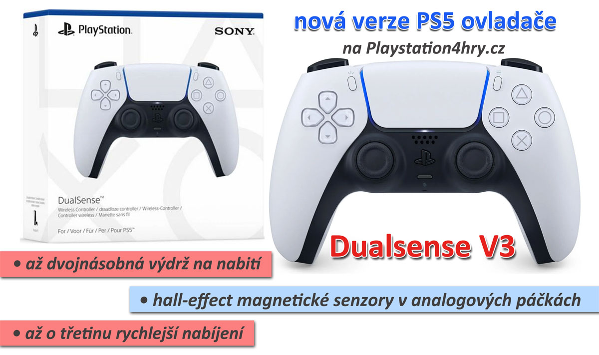 nový ovladač na PS5 Dualsense v3