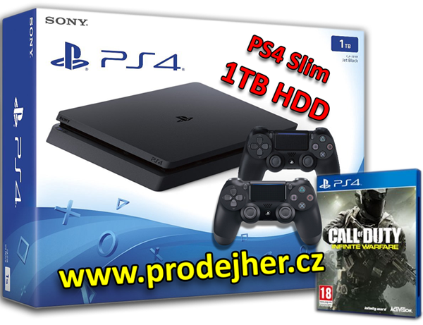 velmi žádaná Playstation 4 Slim 1TB Call of Duty Modern Warfare bundle