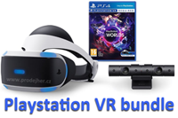 Sony Playstation VR bundle s kamerou a hrou VR Worlds