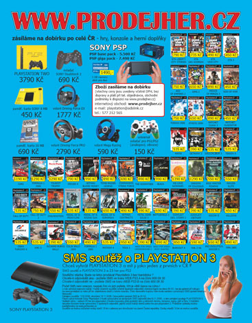 oficiální Playstation 2 magazín inzerce www.prodejher.cz
