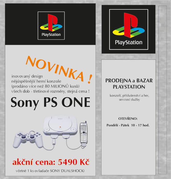 první Playstation prodejna v roce 2000