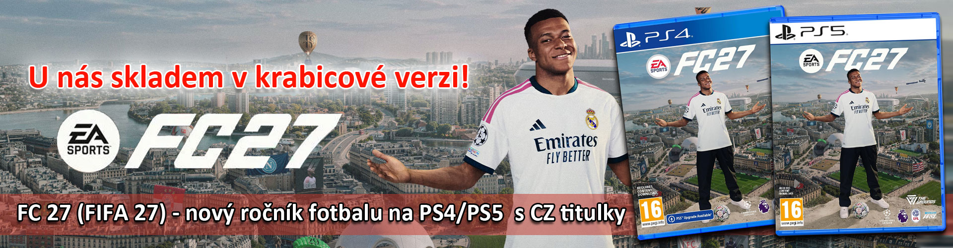 FIFA 27 na PS5 a PS4 v češtině (EA Sports FC 27)