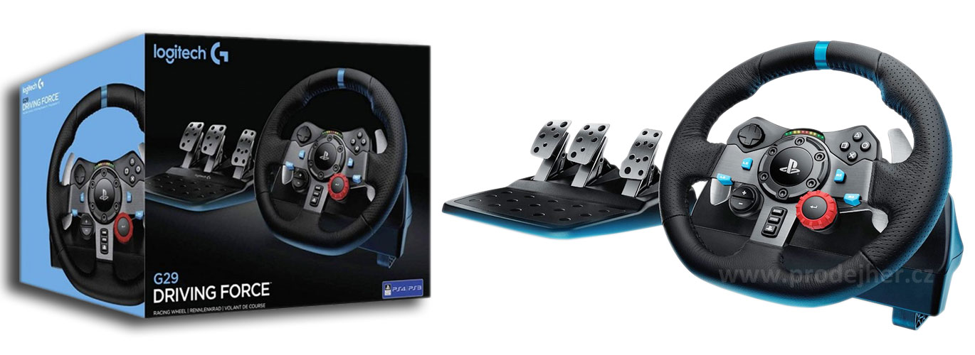 tip na kvalitní volant na Playstation 4 a Playstation 5 - Logitech G29 Driving Force s pedály