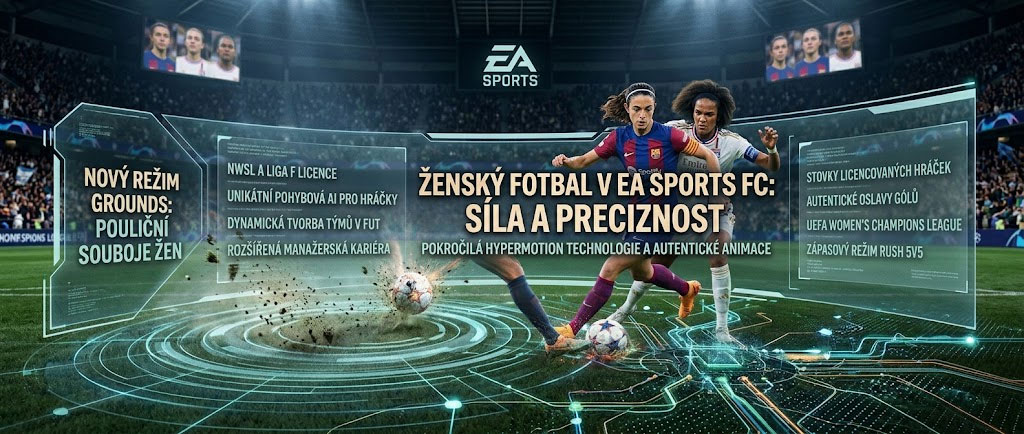 ženský fotbal ve hře EA Sports FC 27 PS5